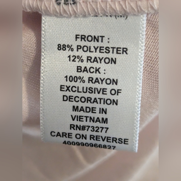 Elle Sleeveless Blouse, Pink and Black, Size Medium - Picture 4 of 4